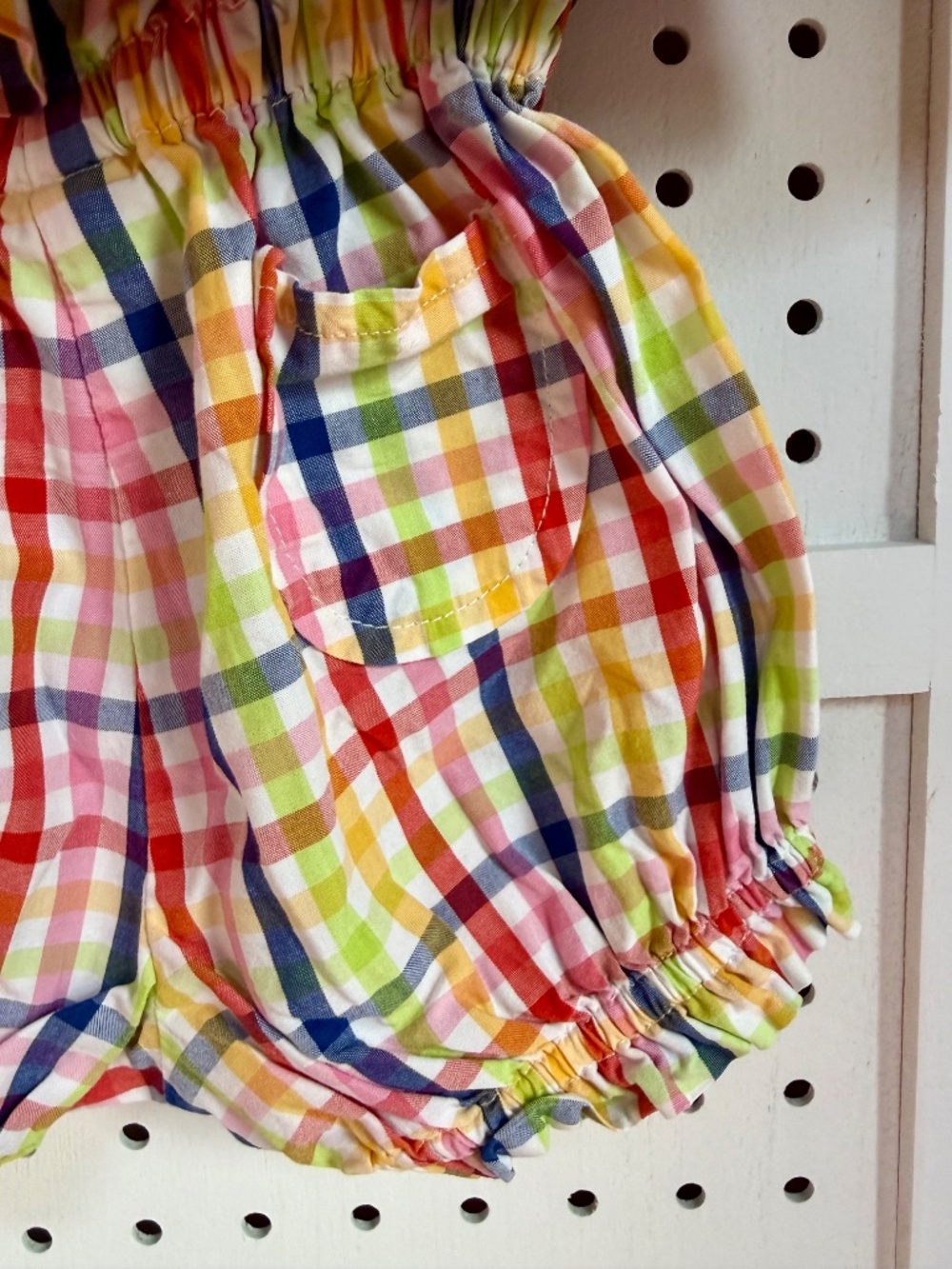 Hanna Andersson Multicolor Plaid Baby Dress & Bloomer Set - Size 6 - 12M - Picture 6 of 7